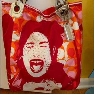 Coach XL Bonnie Cashin Photo Print  Chain Tote